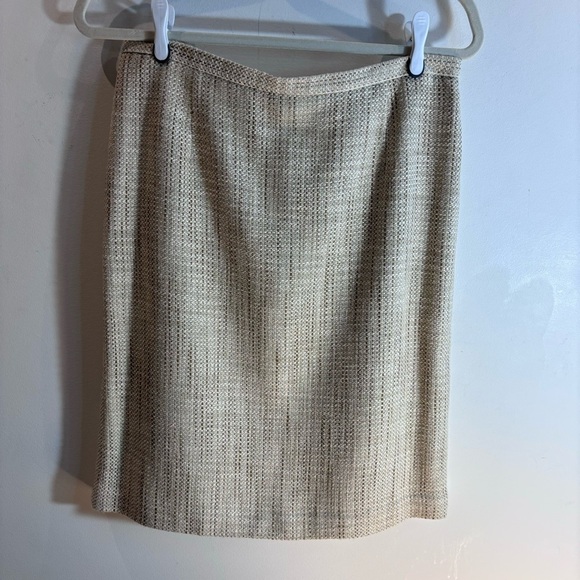 PENDLETON Sz 6 Jacket Sz 8 Skirt Suit Lined Tweed Hook Closure Shoulder Pads - Picture 5 of 15